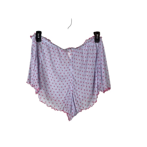 Cacique Blue & Pink Polka Dot Mesh Babydoll Lingerie Set Size 26/28 NWT - Picture 13 of 13